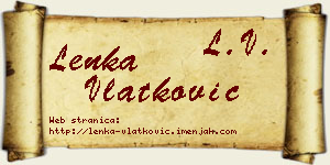 Lenka Vlatković vizit kartica